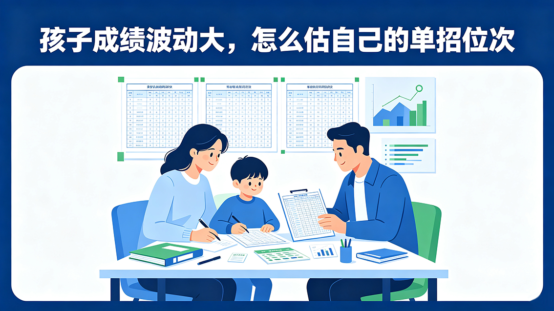 家长课堂｜孩子成绩波动大，怎么估自己的单招位次