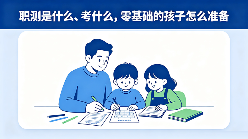家长课堂｜职测是什么、考什么，零基础的孩子怎么准备