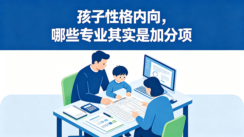 家长课堂｜孩子性格内向，哪些专业其实是加分项