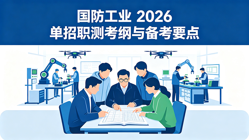国防工业 2026 单招职测考纲与备考要点
