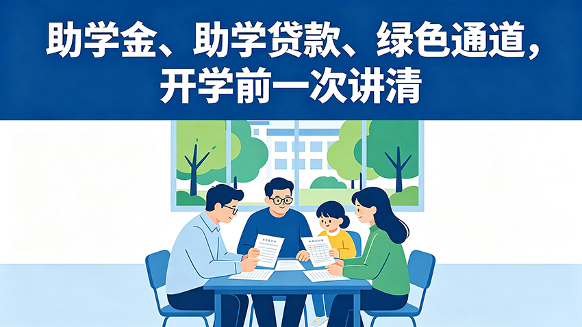 家长课堂｜助学金、助学贷款、绿色通道，开学前一次讲清