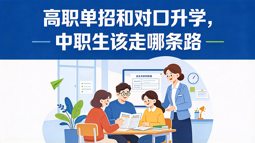 家长课堂｜高职单招和对口升学，中职生该走哪条路