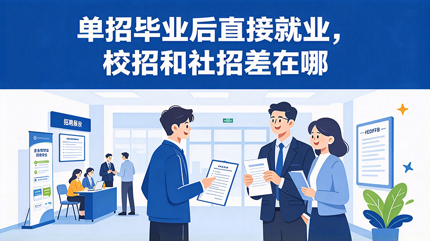 家长课堂｜单招毕业后直接就业，校招和社招差在哪